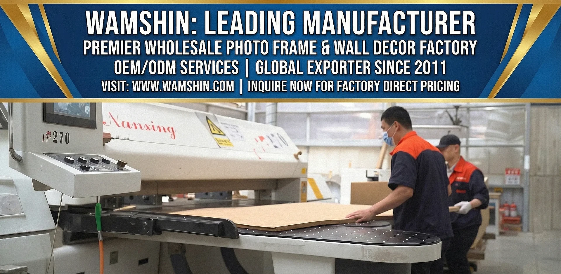 Wholesale Photo Frame Manufacturer & Wall Decor Factory China - Wamshin OEM/ODM Production Line